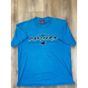 Carolina Panthers NFL Football Conference South Division Mens T Shirt Blue